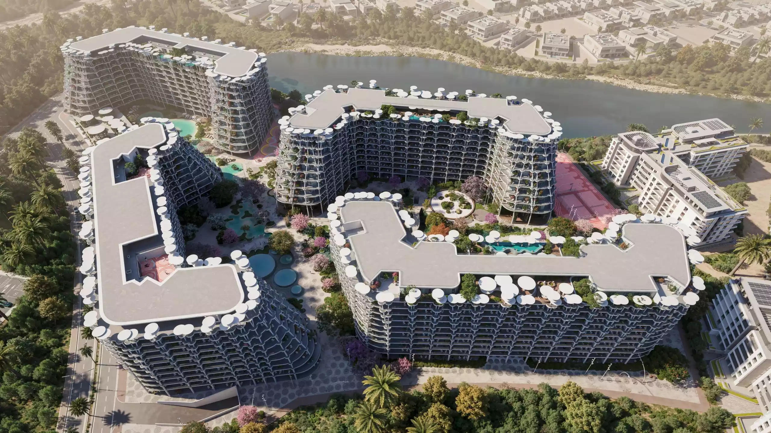 Sakura Gardens projektas Falcon City of Wonders bendruomenėje, Dubailand