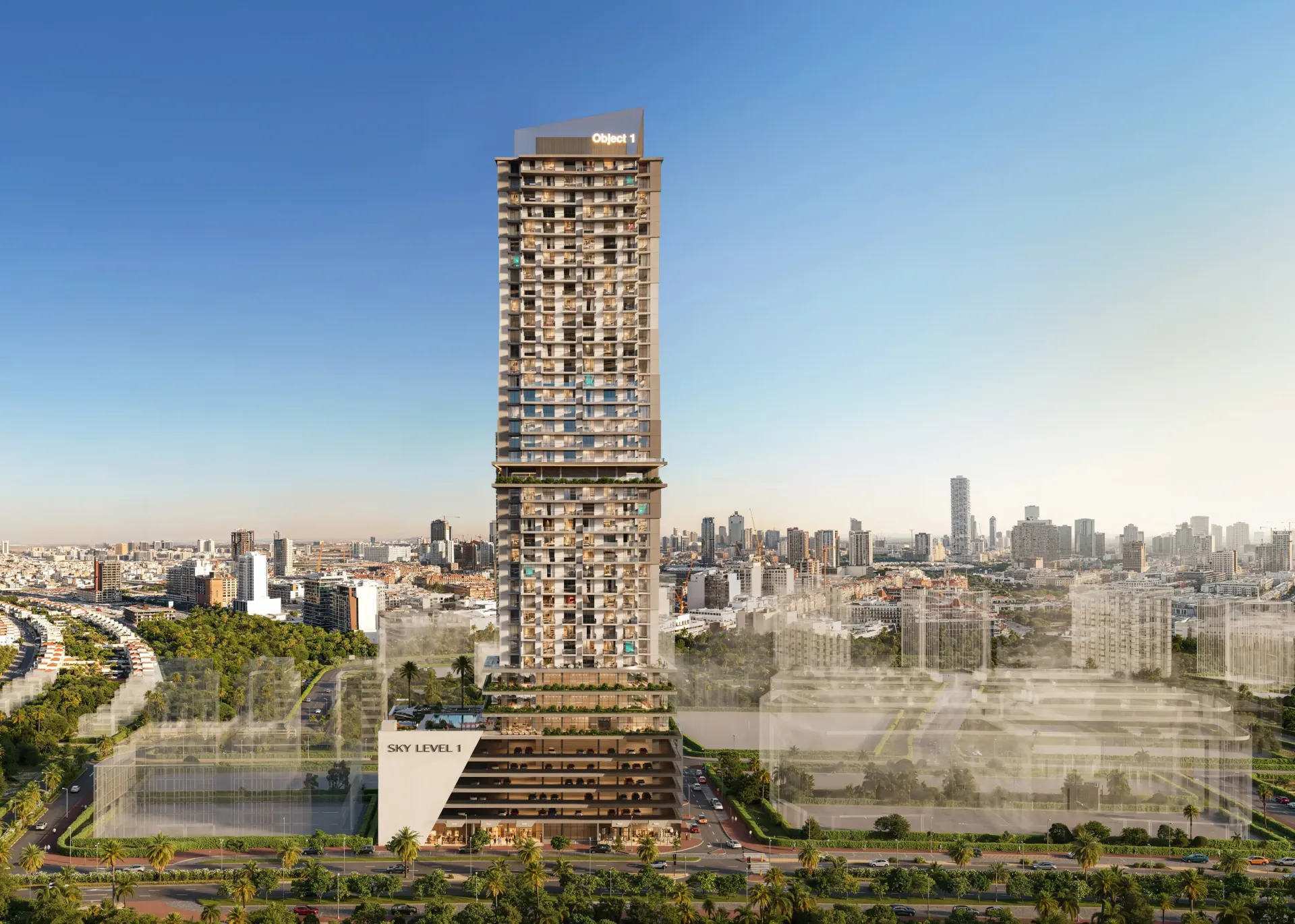 SKY LEVEL 1 – aukštas gyvenamasis bokštas Jumeirah Village Circle