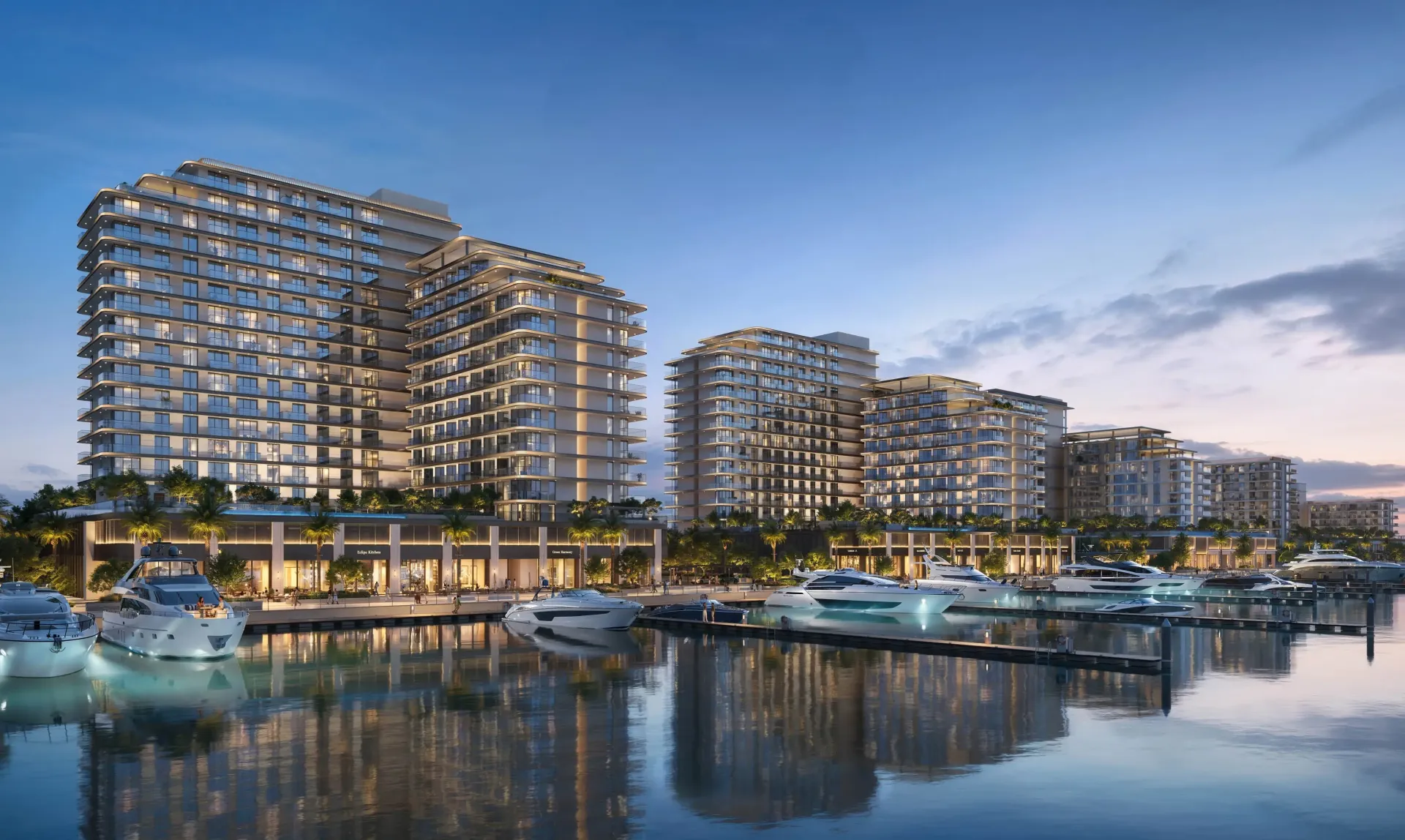 Fior 1 – gyvenamieji pastatai prie jachtų prieplaukos Rashid Yachts & Marina