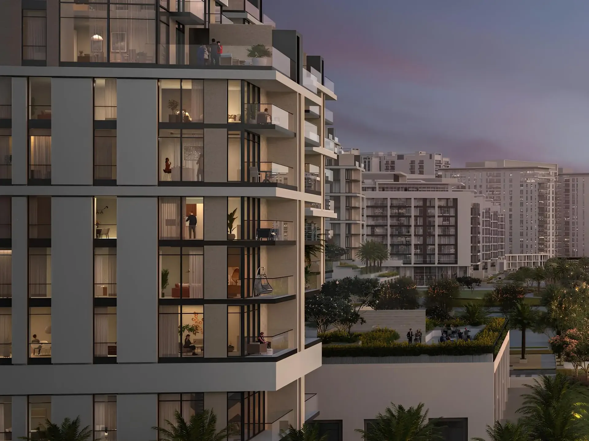 Parkside Views by Emaar – gyvenamasis pastatas su balkonais Dubai Hills