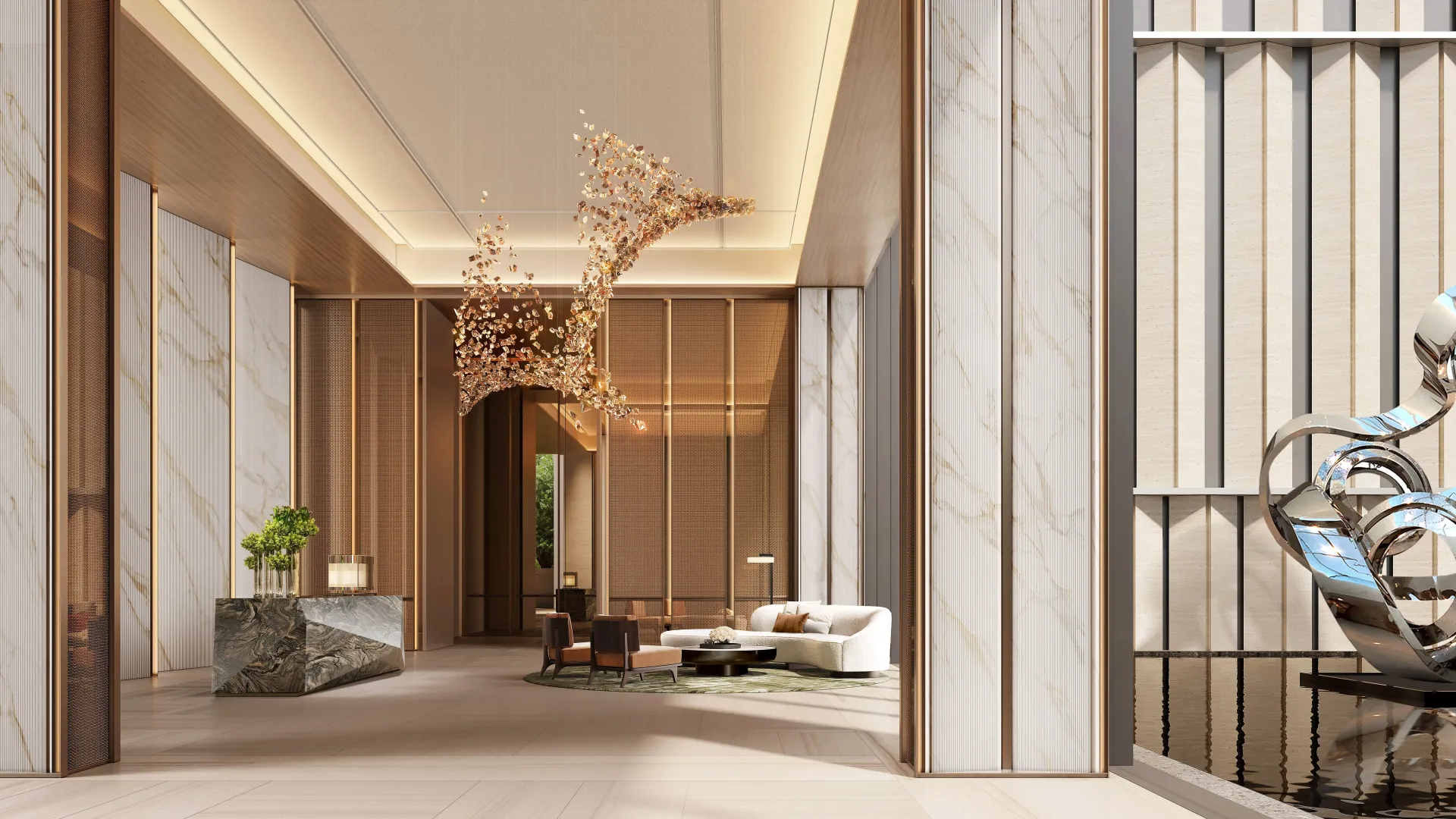 Jumeirah Residences Emirates Towers – Tower B – bokštas šalia Emirates Towers Dubajaus panoramoje