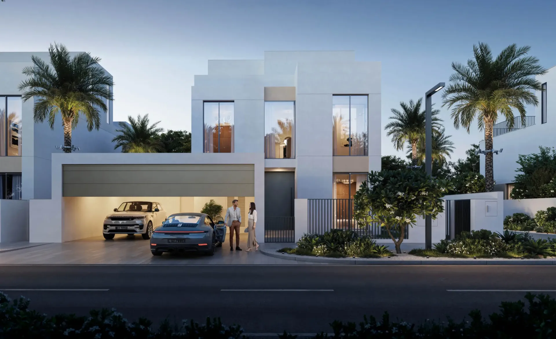Salva by Emaar – balta vila su baseinu ir palmėmis